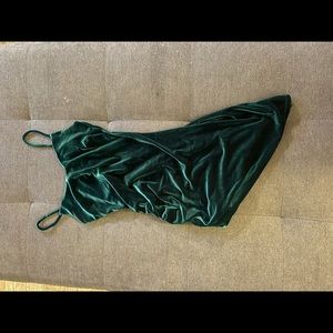Windsor velvet green dress